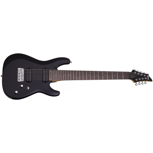 Schecter SCH440 C-8 Deluxe SBK 8 String Electric Guitar - Satin Black