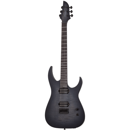 Schecter KM-6 MK-III Electric Guitar. Legacy Transparent Black Burst.