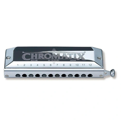 Suzuki SCX-48 Chromatic Harmonica - Key: D -  12 hole model.