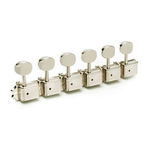 Gotoh SD91-05M 6-In-Line Vintage Style Tuners for Fender Strat Tele - NICKEL