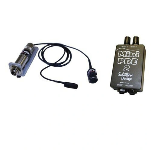 Schatten Designs BJ-02M with pickup, powered condenser mic, and 2 channel preamp