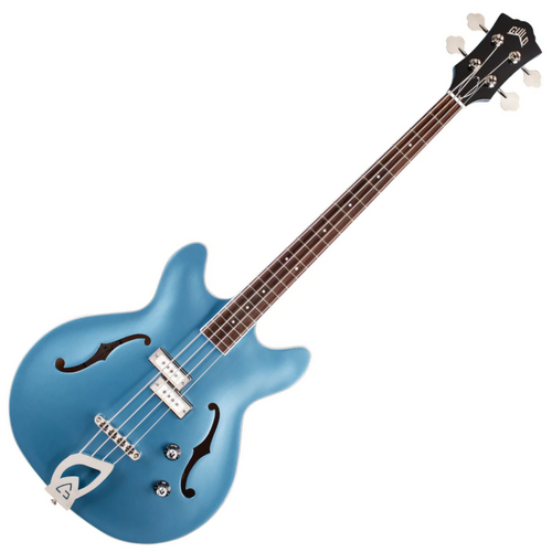 Guild Starfire 1 Semi Hollow Electric Bass - Pelham Blue