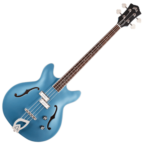Guild Starfire 1 Semi Hollow Electric Bass - Pelham Blue