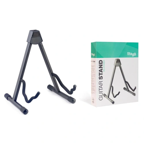 Stagg Foldable Combo Acoustic / Electric / Bass Guitar Stand (Black)