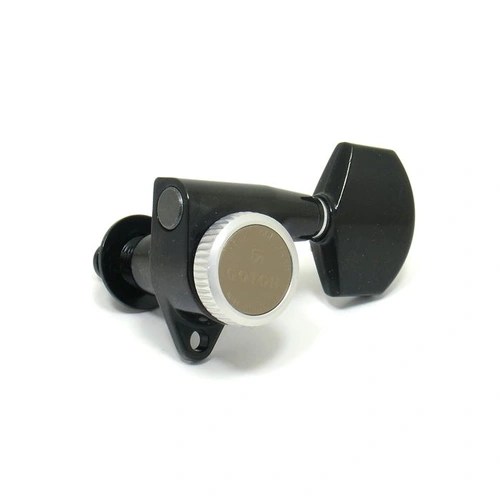 Gotoh SG301 'Grover Style' Locking Tuning Keys  3 a Side - Black Ex Long