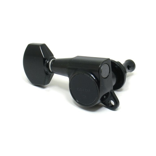 Gotoh SG381 Left Hand / Reverse Headstock Tuning Keys (set of 7 in line) – Black