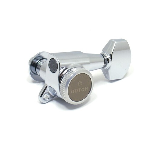 Gotoh SG381 MGT '3 a Side' Locking Tuning Keys (set of 6) - 3 a side - Chrome