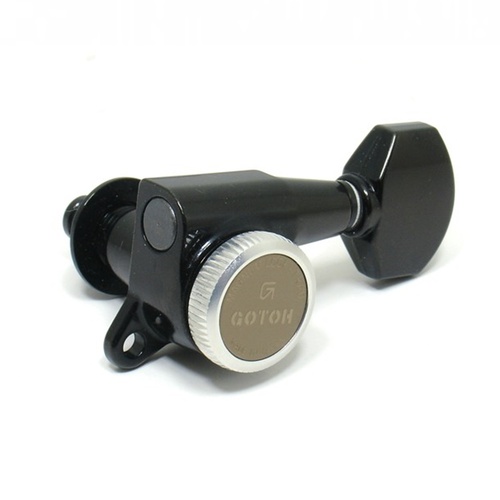 Gotoh SG381 MGT Locking Tuning Keys (set of 6 in line) - Black