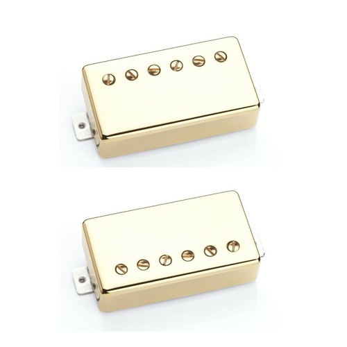 Seymour Duncan SH-4 + SH-1n  Humbucker Pickup Set Gold Covers