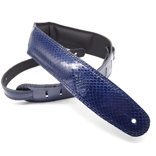 DSL Straps Snakeskin Navy 2.5 inch Made in Australia , SKG25-NAVY