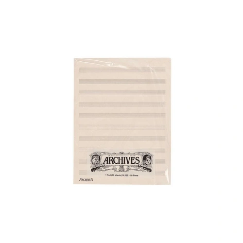 Archives Manuscript Score Pads, 10 Stave, 50 Sheets
