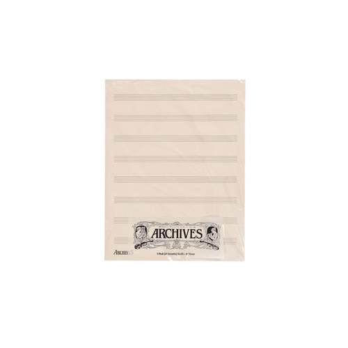 Archives Manuscript Score Pads, 8 Stave, 50 Sheets