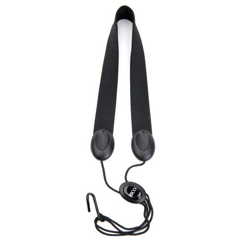Rico Saxophone Strap, Tenor/Baritone, Black Nylon