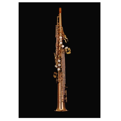 Schagerl Superior Series Straight Soprano Saxophone Fixed Neck Rose Brass