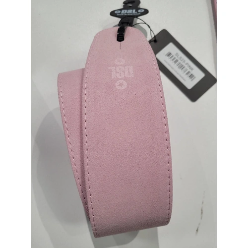 DSL 2.5" Triple Ply Pink Leather Guitar Strap