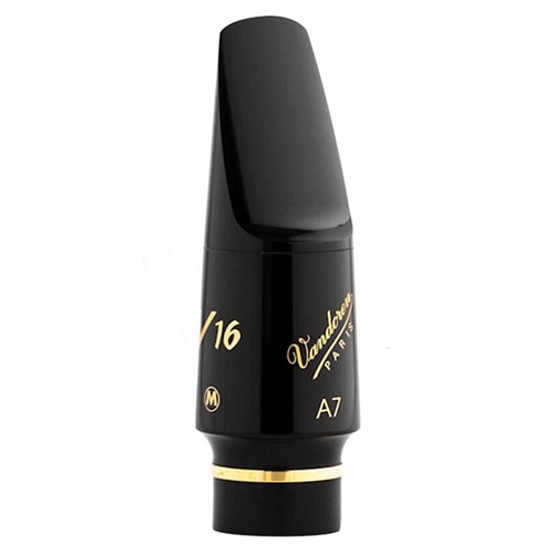  Vandoren V16 Series Hard Rubber Alto Saxophone Mouthpiece  A7 - Medium Chamber 