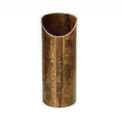 The Rock Slide Aged Brass Swamp Guitar Slide - Large