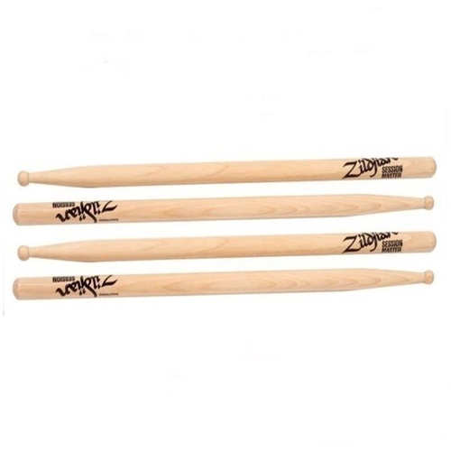 Zildjian Hickory Series Sessionmaster Drumsticks  Natural Wood 2 Pairs