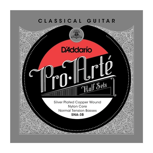 D'Addario Pro-Arte Silver Plated Copper on Nylon Core Half Set  Normal Tension