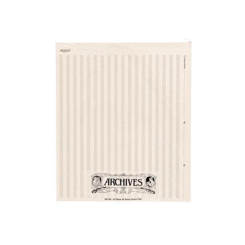 Archives Manuscript Score Pads, 18 Stave, 50 Sheets