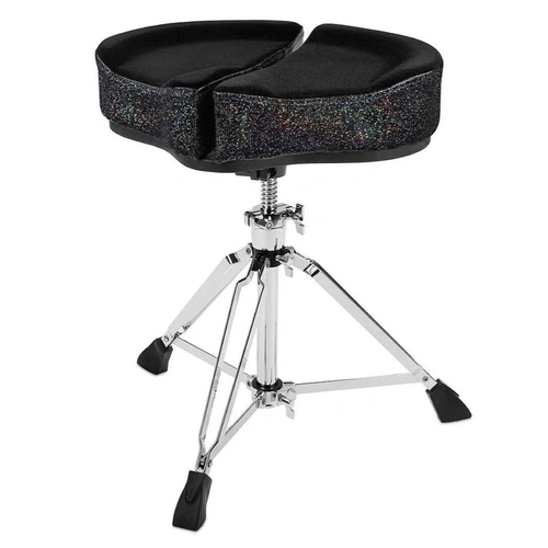 Ahead Spinal-G Saddle Throne - Black Sparkle - Drum Throne - 3 Leg