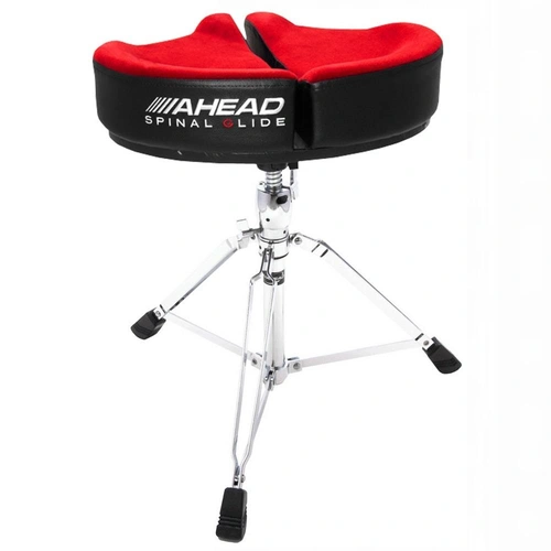Ahead Spinal-G Saddle Throne - RED - Drum Throne with Memory