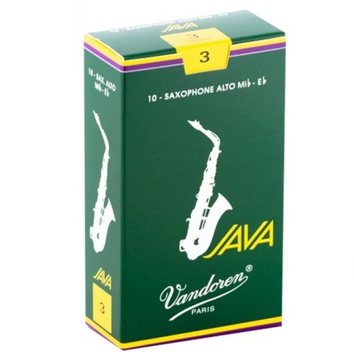 Vandoren SR263 Alto Sax JAVA Reeds Strength 3 Box of 10 