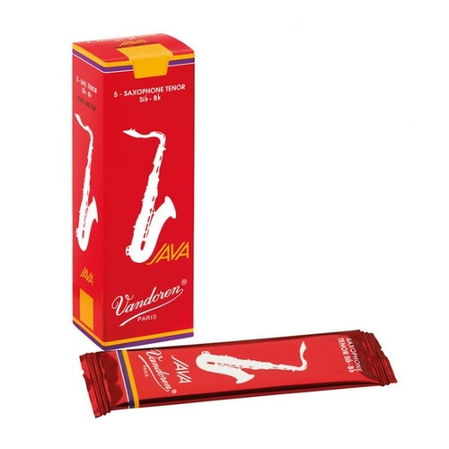 Vandoren SR2725R Tenor Sax JAVA Red Reeds Strength 2.5; Box of 5 