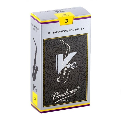 Vandoren Alto Saxophone Reeds V.12 Reeds Strength 3 , Box of 10  SR613