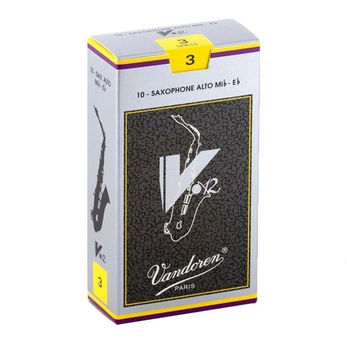 Vandoren Alto Saxophone Reeds V.12 Reeds Strength 3 , Box of 10  SR613