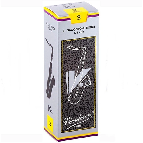  Vandoren V12 Series Tenor Saxophone Reeds  Strength - 3  Box of 5 