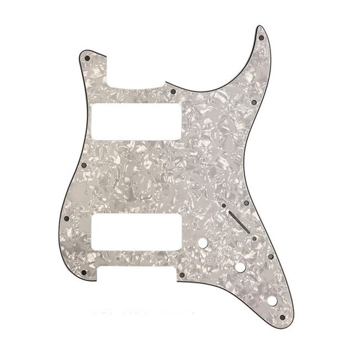 Big Bang Tone Electric Guitar Pickguard USA/MEX Strat 3-Ply White Pearl