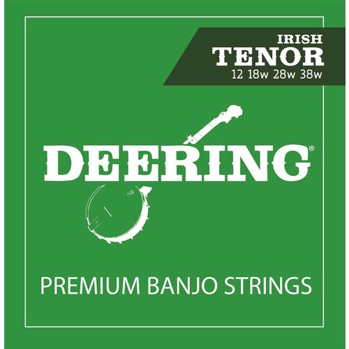 Deering Nickel-Plated Steel Irish Tenor Banjo strings 12 - 38w ST-IT