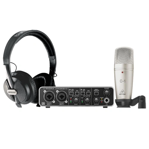 The Behringer U-Phoria Studio Complete Pro Recording Bundle With USB Interface