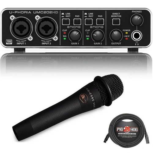 Behringer U-PHORIA UMC202HD - USB  Audio Interface enCore 200 Vocal EOFY Sale