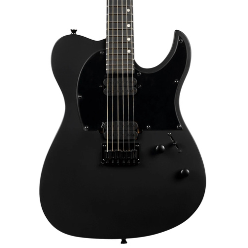 Spira Guitars T-400 MBK BAR 27"-Scale Baritone Electric Guitar - Satin Black