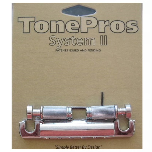 TonePros Standard 5/16ƒ??24 Locking Aluminum Stop Tailpiece Chrome T1ZSA-N