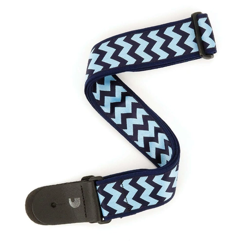 D'addario Planet Waves T20S1505 Chevron Guitar Strap - Blue/Navy