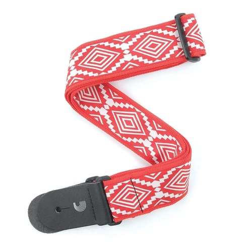 D'addario Planet Waves T20W1414 2-Inch Guitar Strap, Guatemalan - Red