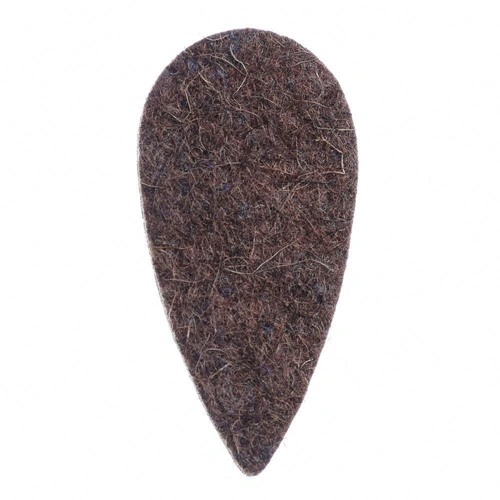 Felt Tones Teardrop Brown Felt 1 x Guitar / Ukulele Pick
