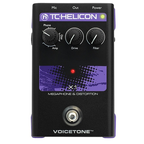 TC Helicon Voicetone X1 -  Dramatic Megaphone and Distortion Vocal Effects Ex Demo