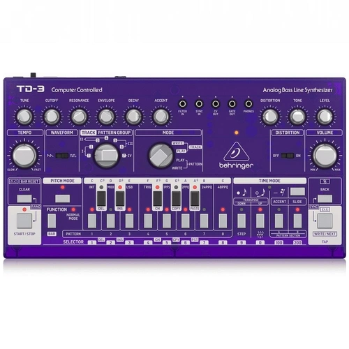 Behringer TD-3-GP Analog Bass Line Synthesizer - Purple