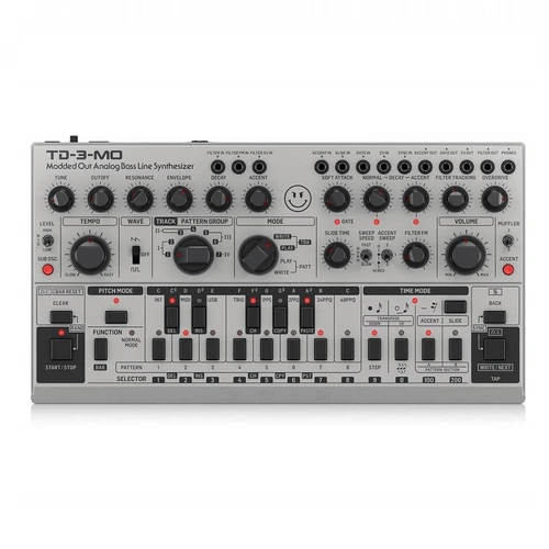 Behringer TD3-MO-SR Modded Out Analog Bass Line Synthesizer Silver