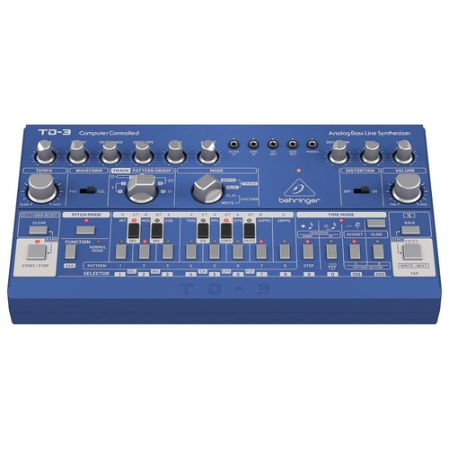 The Behringer TD3 BU Analog Bass Line Synthesizer With 16-Step Sequencer