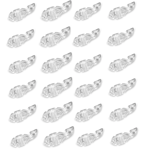 Big Fat Snare Drum Tuner Fish Lug Locks - CLEAR 24 PACK