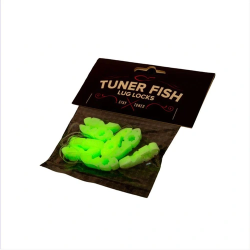 Tuner Fish Lug Locks Glow in the Dark - 8 Pack