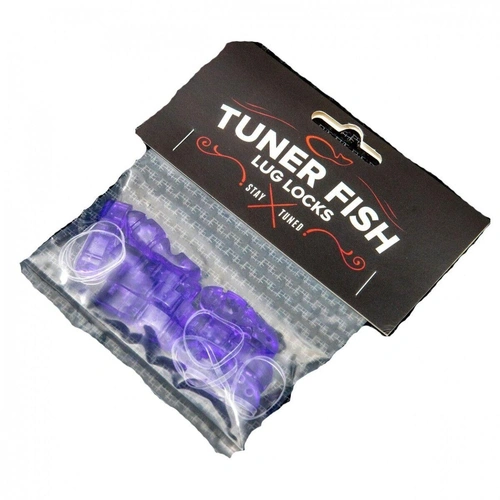 Tuner Fish Lug Locks Purple- 8 Pack