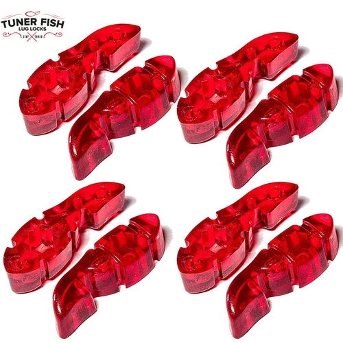 Tuner Fish Lug Locks Red - 8 Pack