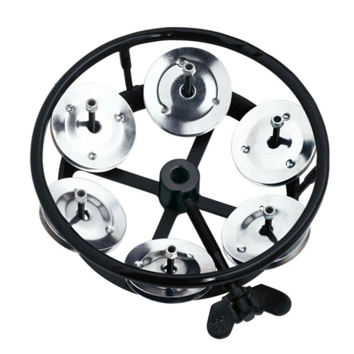 Meinl Percussion THH1BK  Professional Series Hi Hat Tambourine Single Row Steel