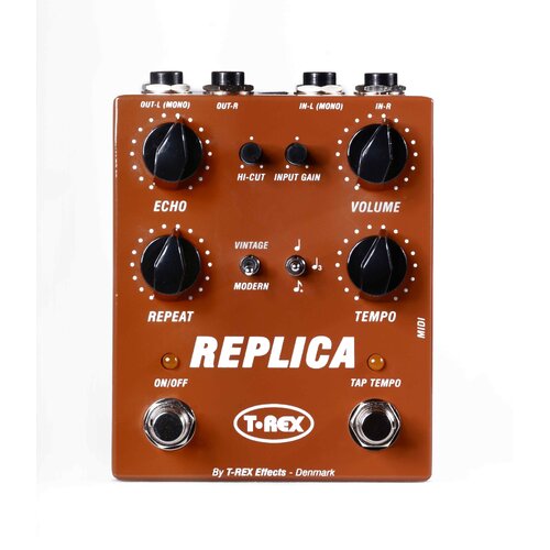 T-Rex Replica Stereo Delay Guitar Effects Pedal with Tap Tempo